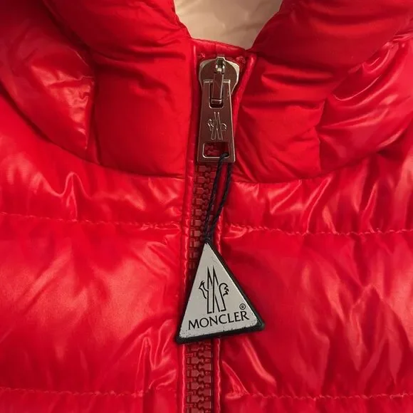 MONCLER RED DOWN JACKET 6Y